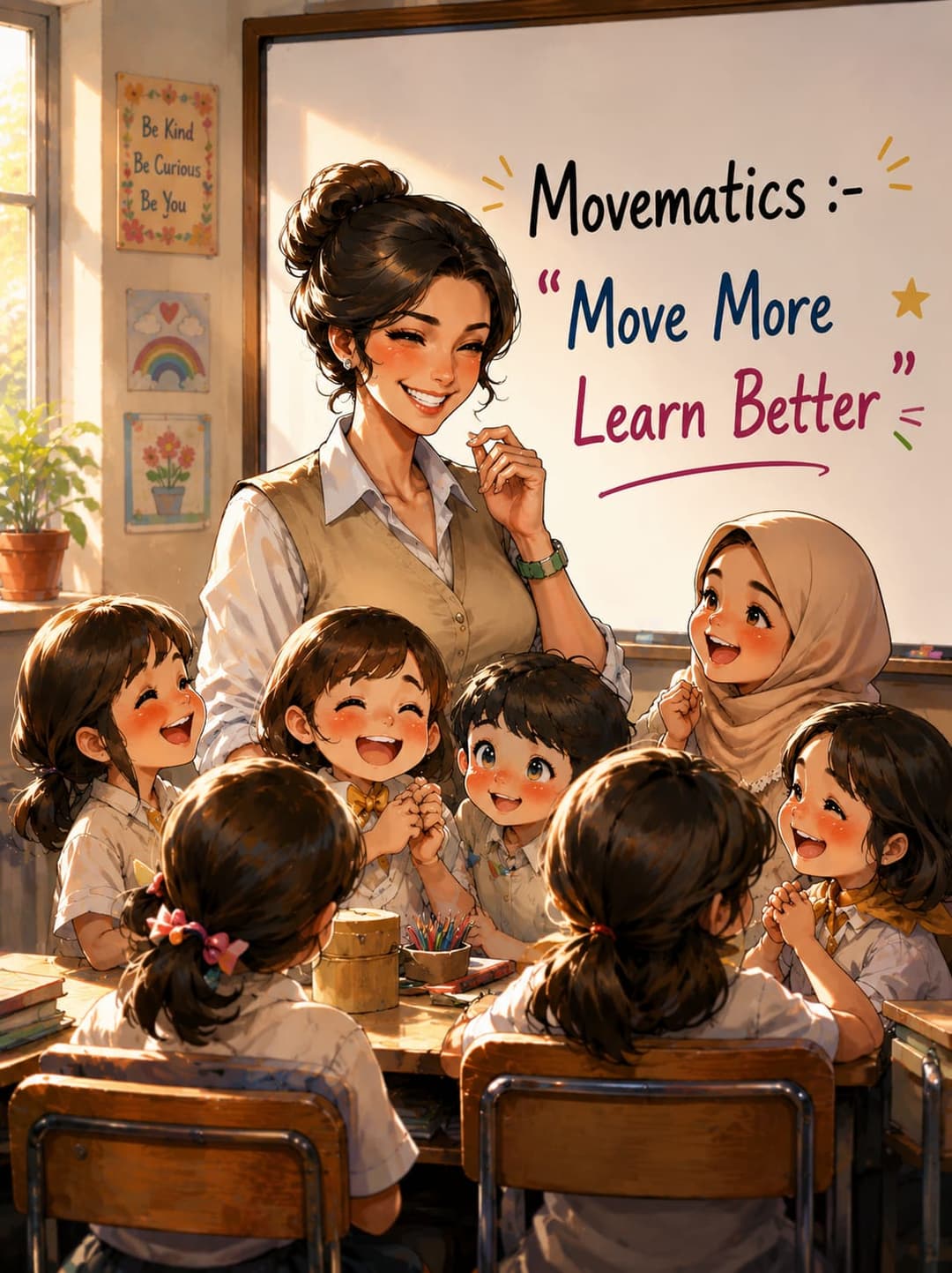 Tech-Movematics Educator dashboard shown on phone